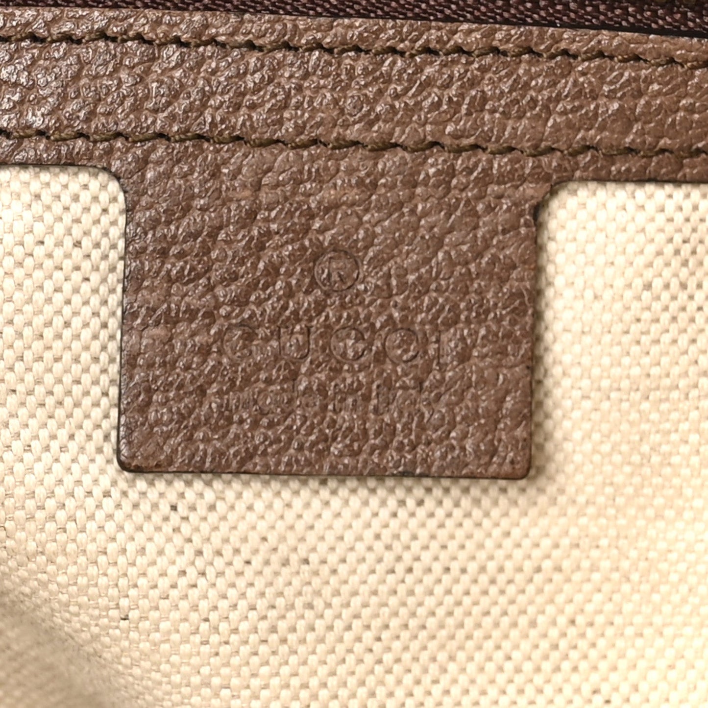 GG Supreme Monogram Textured Dollar Calfskin Web Medium Ophidia Carry-On Duffle Bag Beige Ebony New Acero