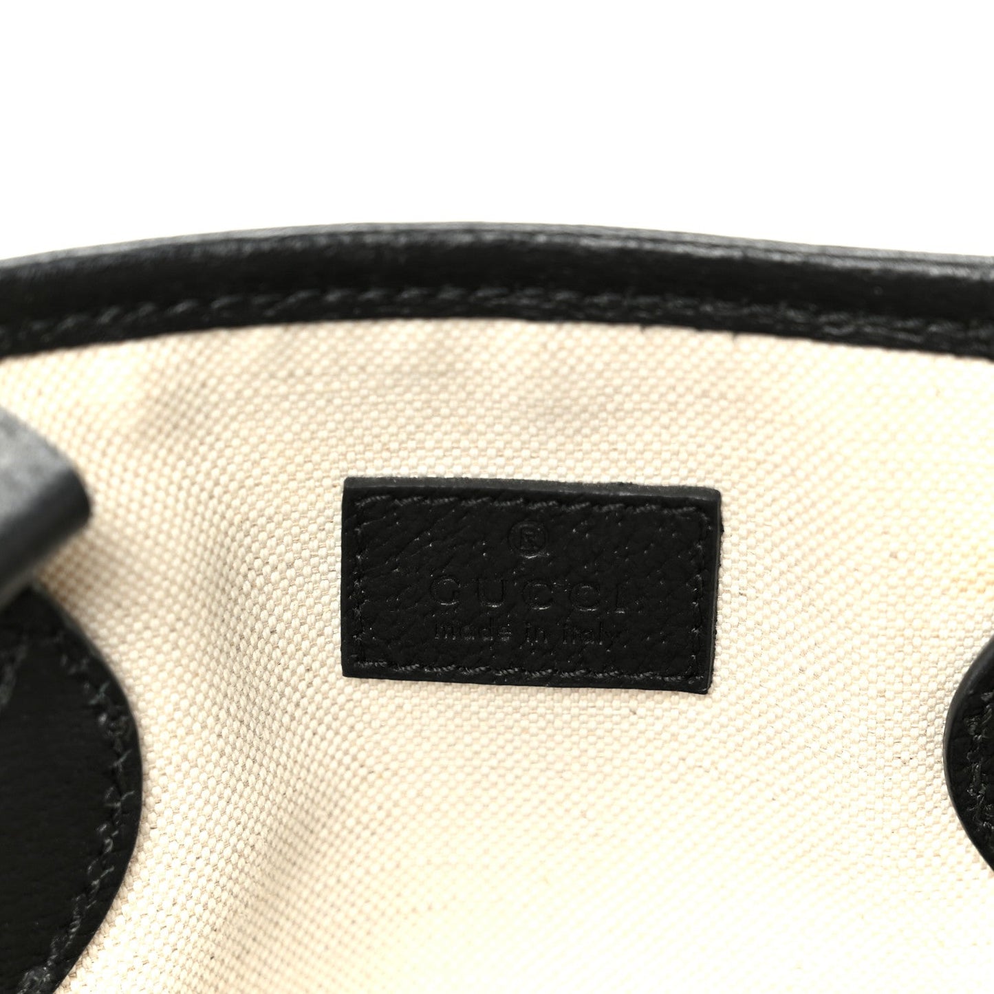 Textured Dollar Calfskin Small Ophidia Shoulder Tote Bag Black