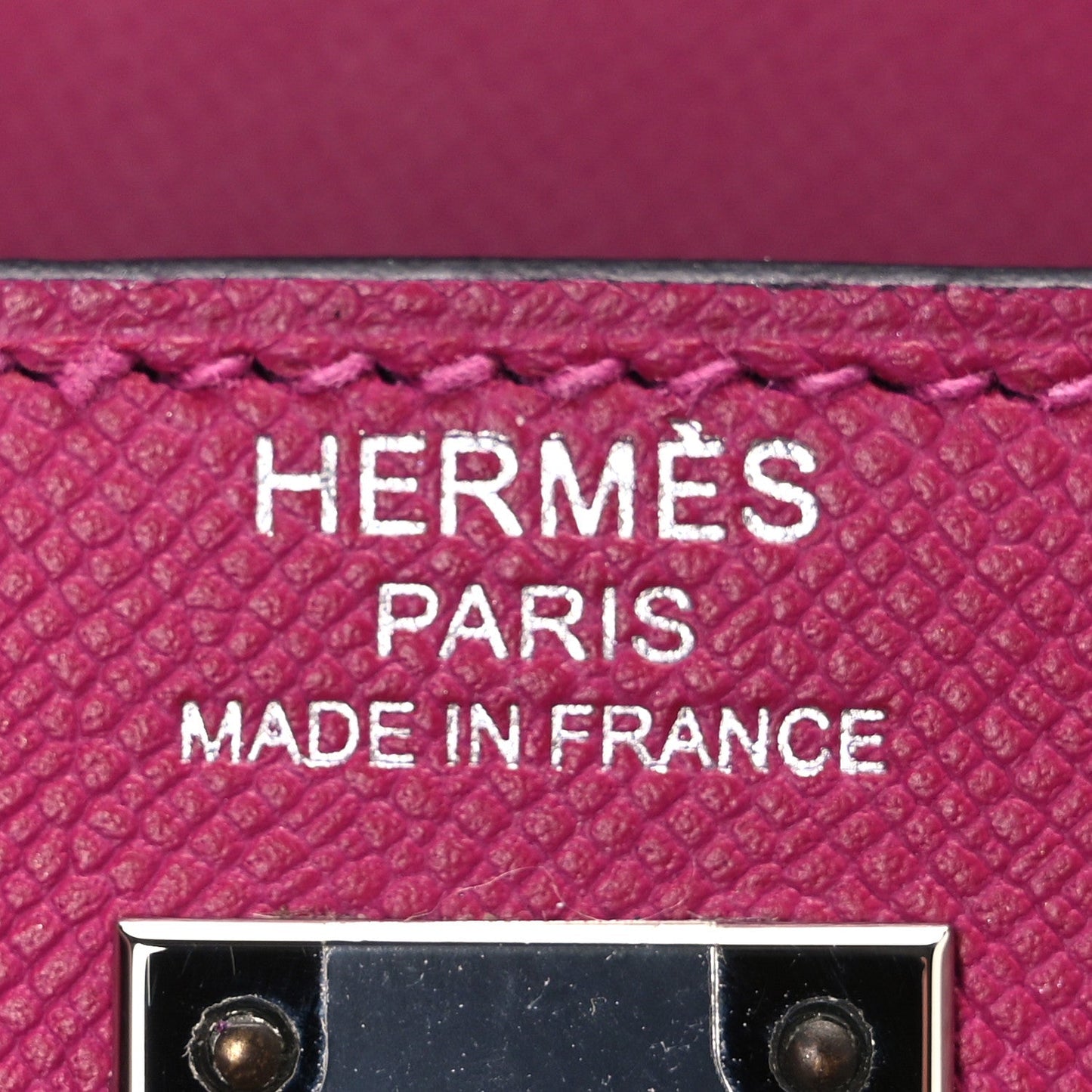 Epsom Verso Kelly Sellier 25 Rose Pourpre Sienne
