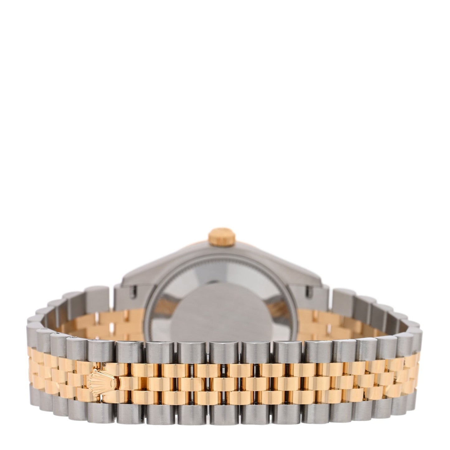 Stainless Steel 18K Yellow Gold Diamond 31mm Oyster Perpetual Datejust Watch Dark Grey 278273
