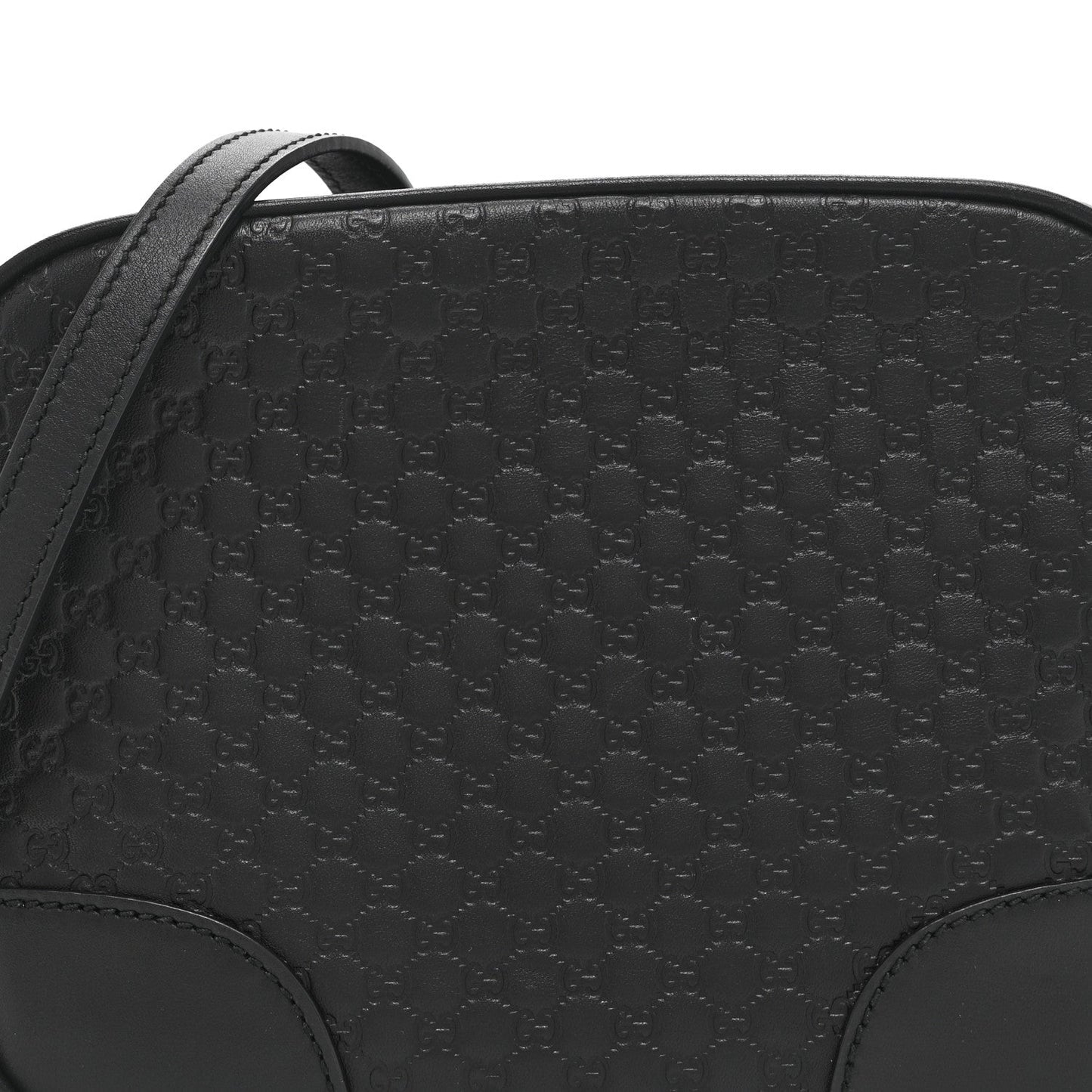 Microguccissima Mini Bree Messenger Bag Black