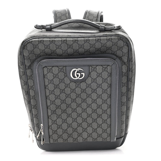 GG Supreme Monogram Ophidia Backpack  Grey