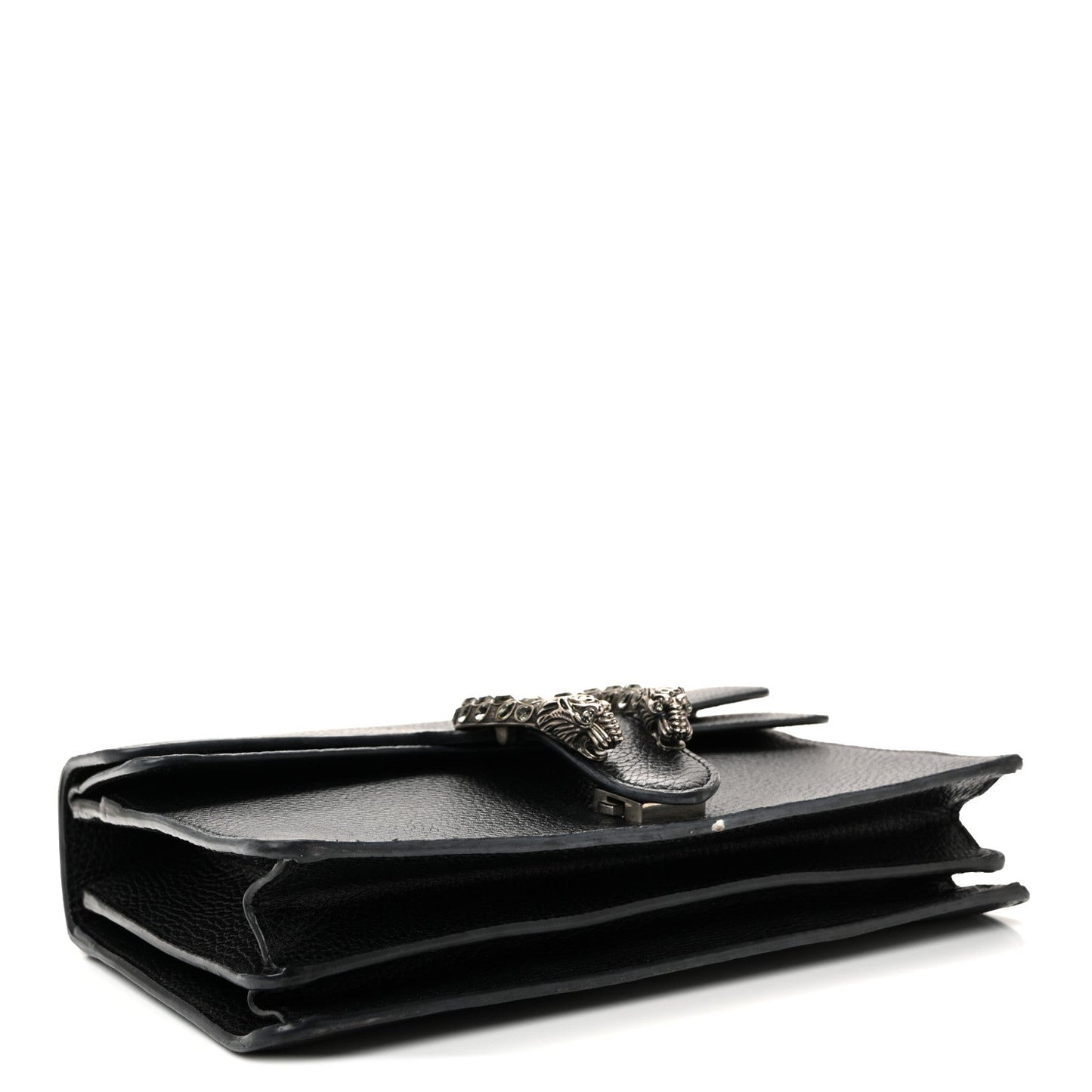 Pebbled Calfskin Small Dionysus Shoulder Bag Black