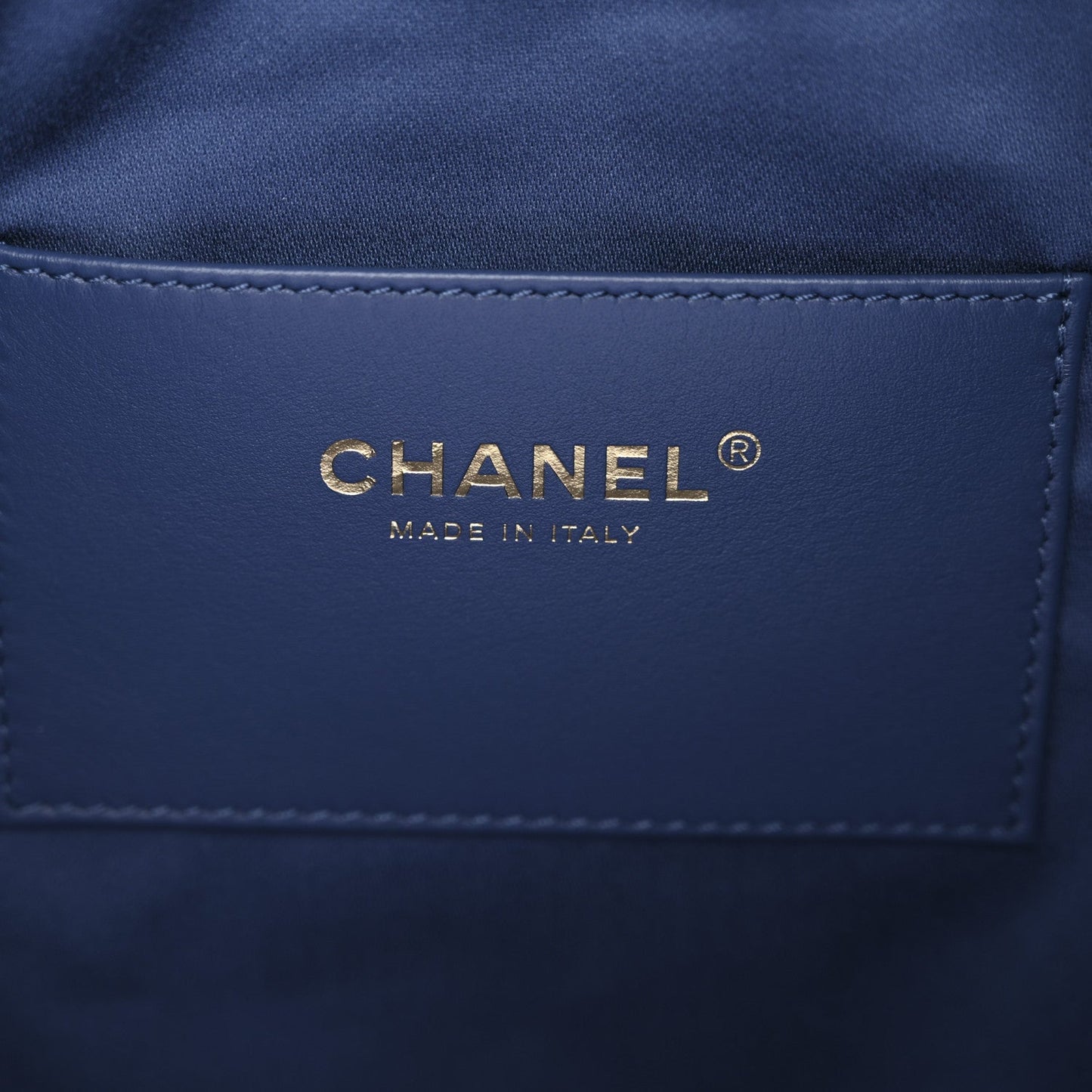 Washed Denim Quilted Medium Chanel 25 Handbag Blue