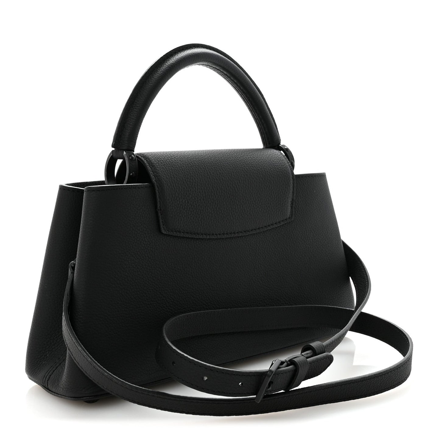 Taurillon Capucines East West MM Matte Black