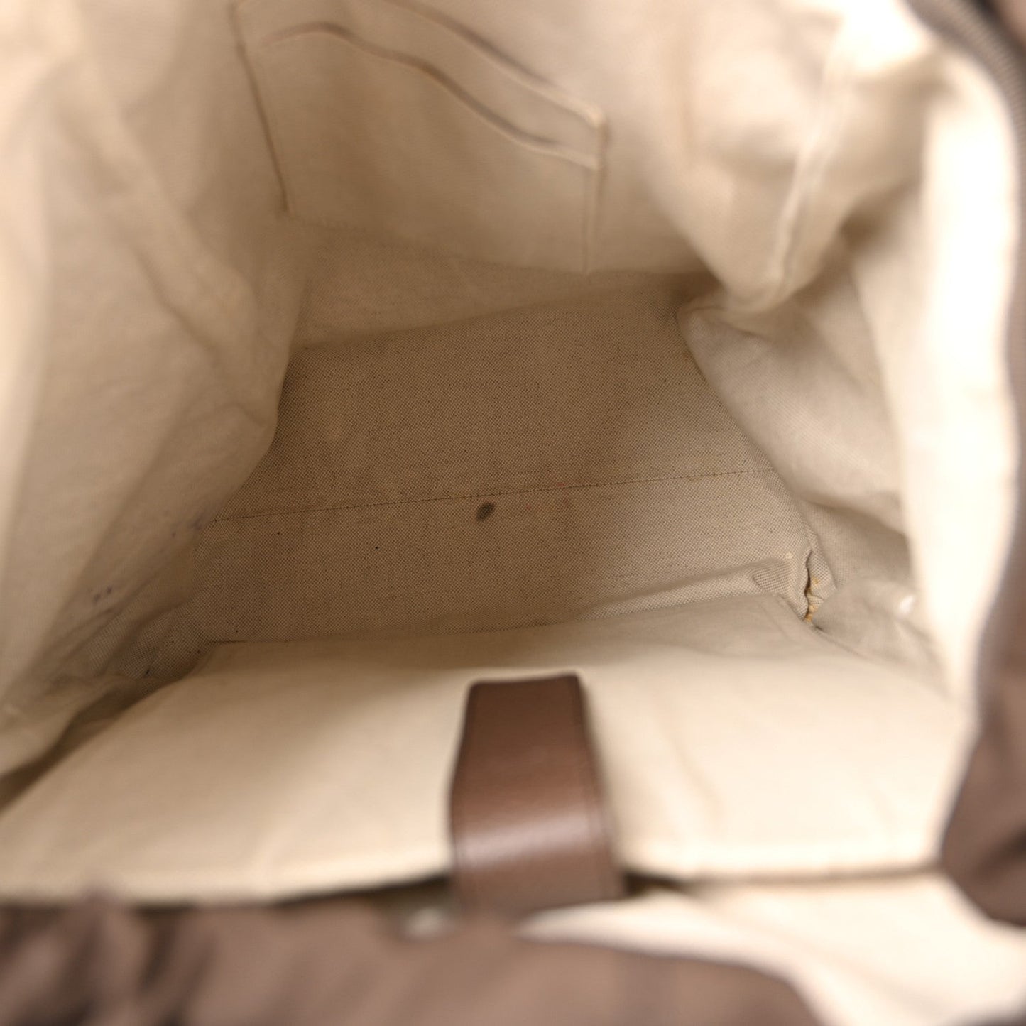 GG Supreme Monogram Medium Ophidia Double Buckle Backpack Brown