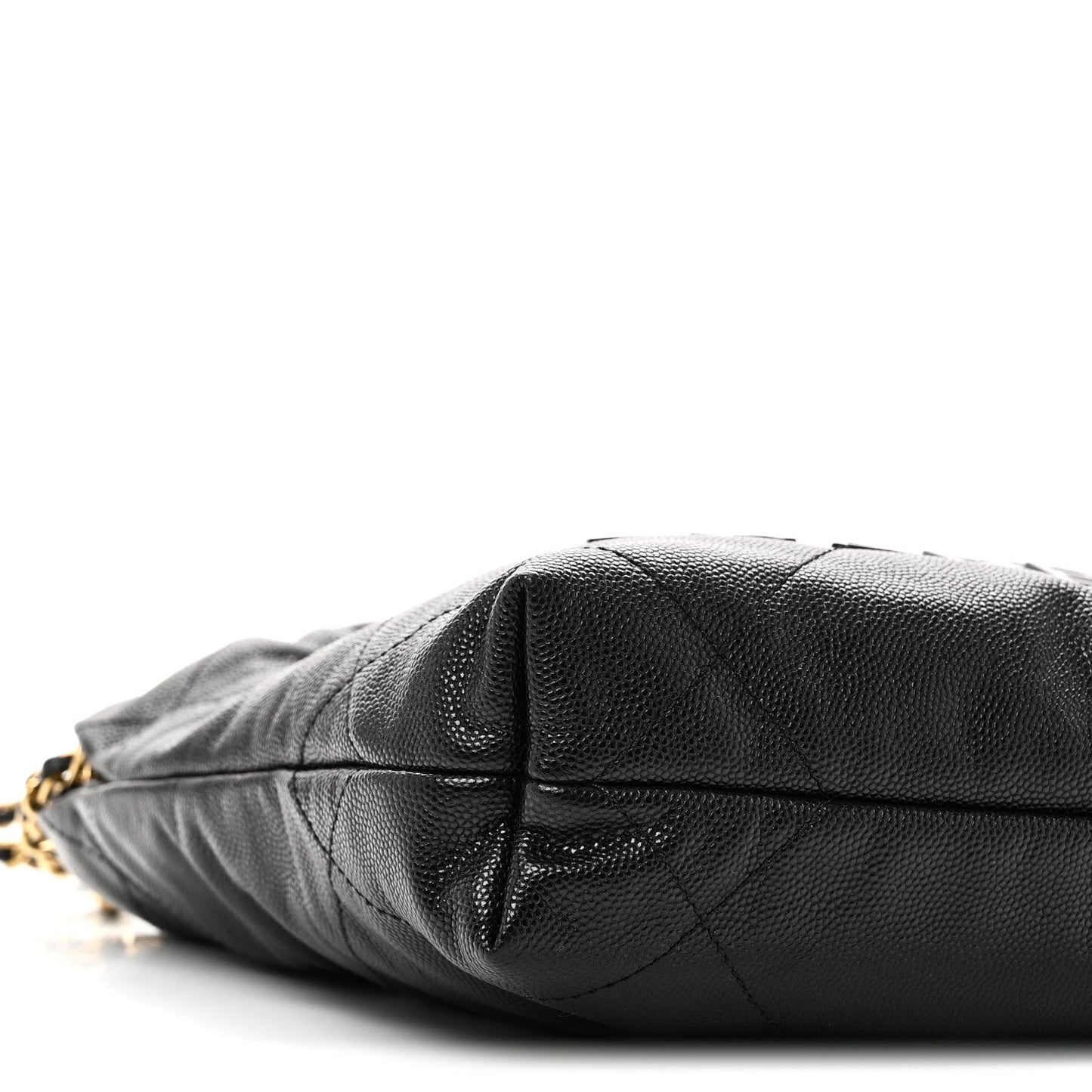 Shiny Caviar Quilted Monochrome Mini Chanel 22 Black