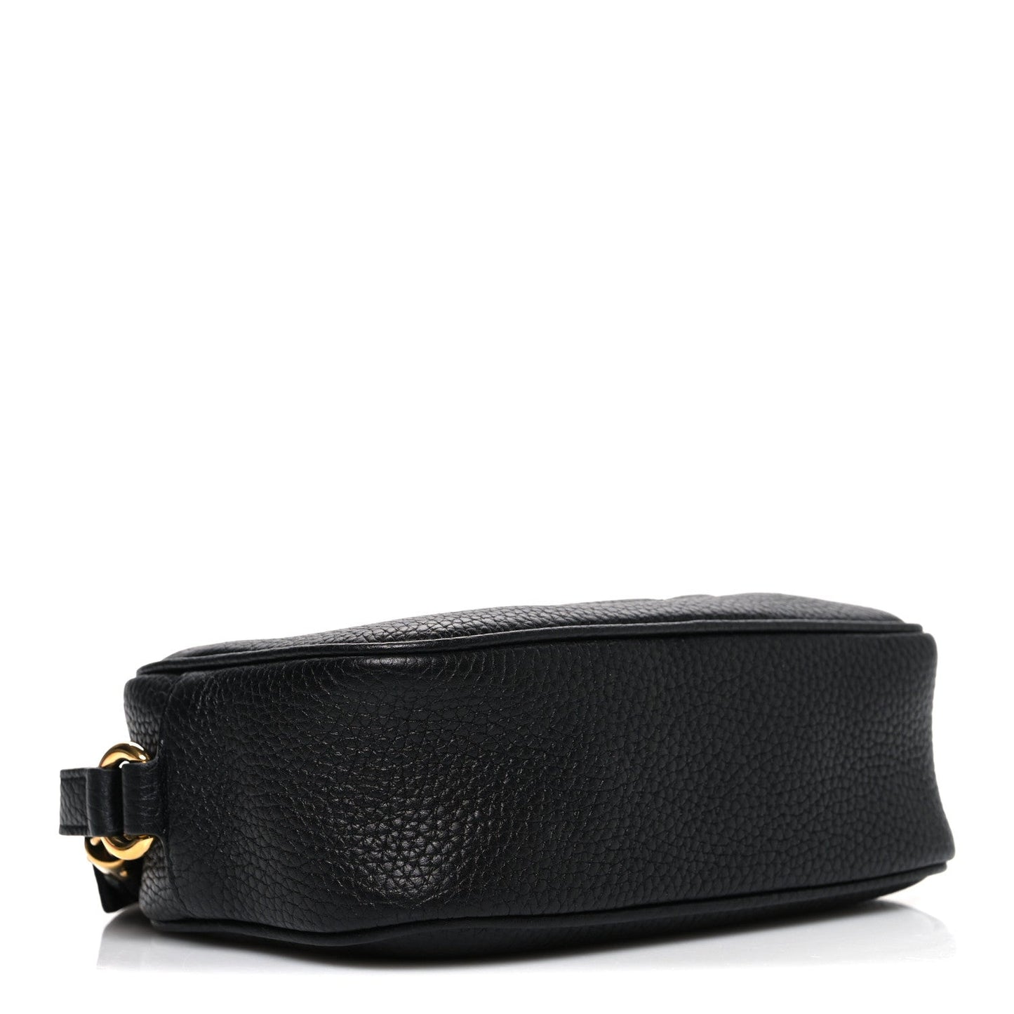 Pebbled Calfskin Mini Soho Disco Bag Black