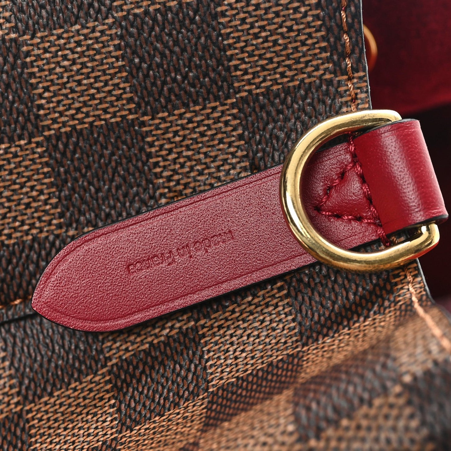 Damier Ebene Neonoe MM Cherry Berry