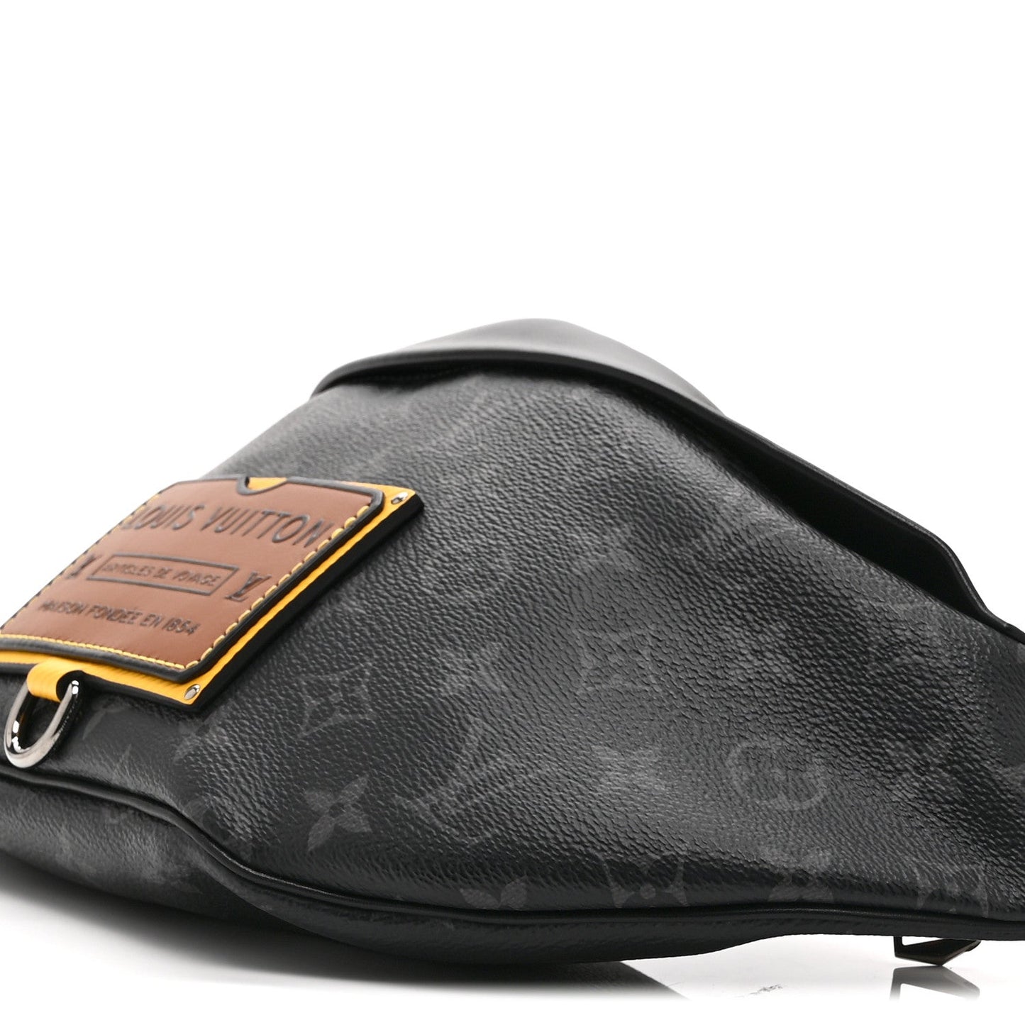 Monogram Eclipse Epi Gaston Label Discovery Bumbag Black Savan Yellow