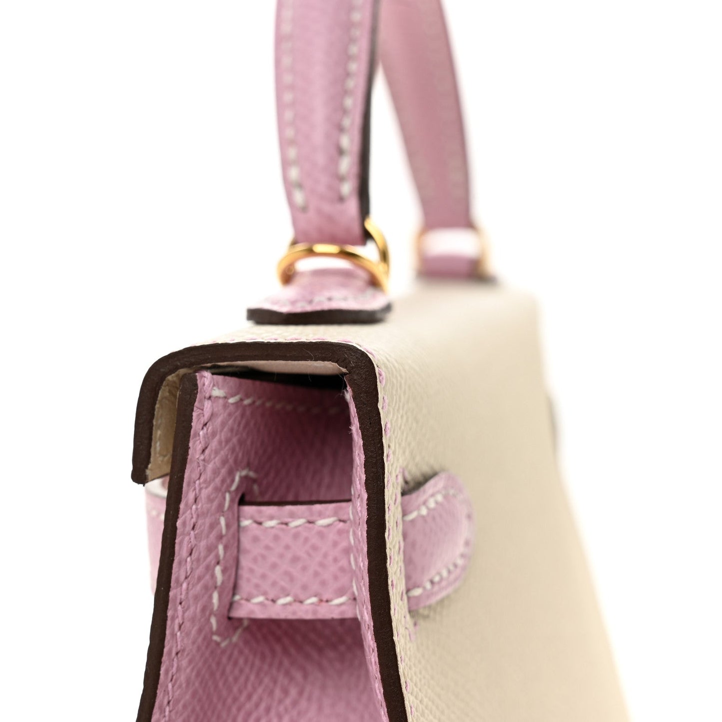 Epsom Horseshoe Mini Kelly Sellier 20 Craie Mauve Sylvestre