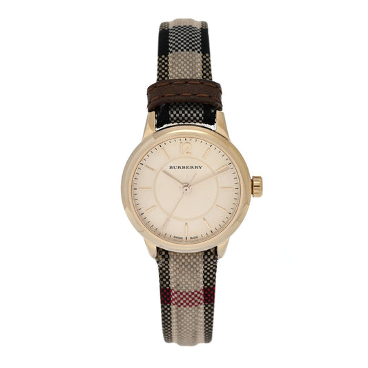 Stainless Steel Calfskin 26mm Classic Quartz Watch Champagne BU10201