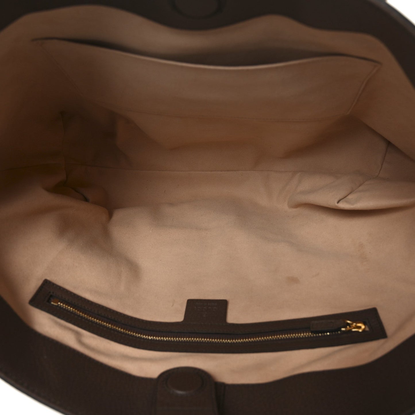 GG Supreme Monogram Textured Calfskin Web Medium Ophidia Shopping Tote Beige Ebony New Acero
