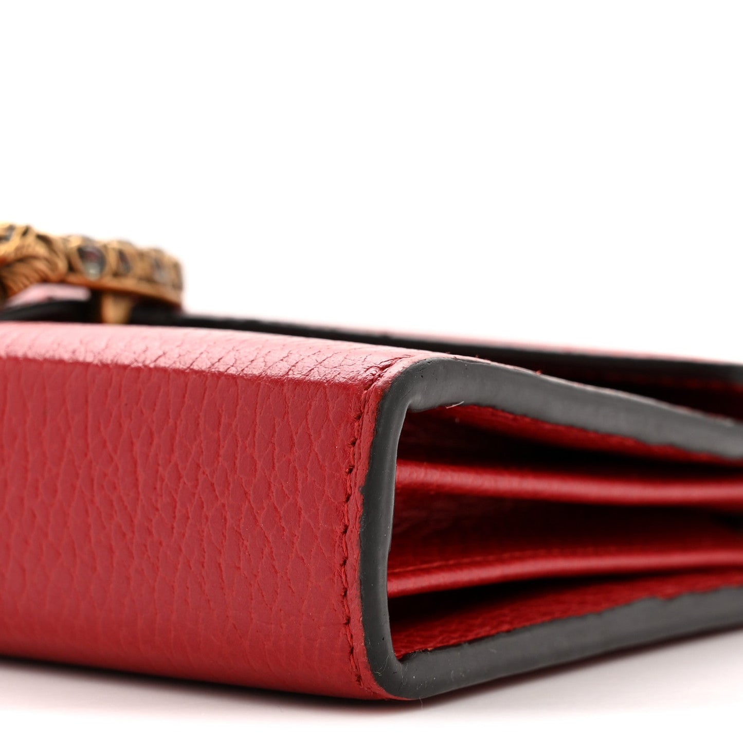 Calfskin Mini Dionysus Chain Wallet Hibiscus Red