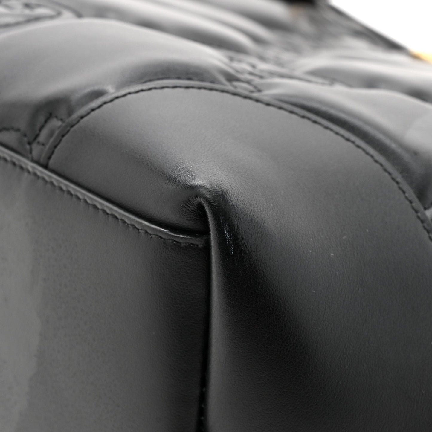Calfskin GG Matelasse Medium Ophidia Shopping Tote Black