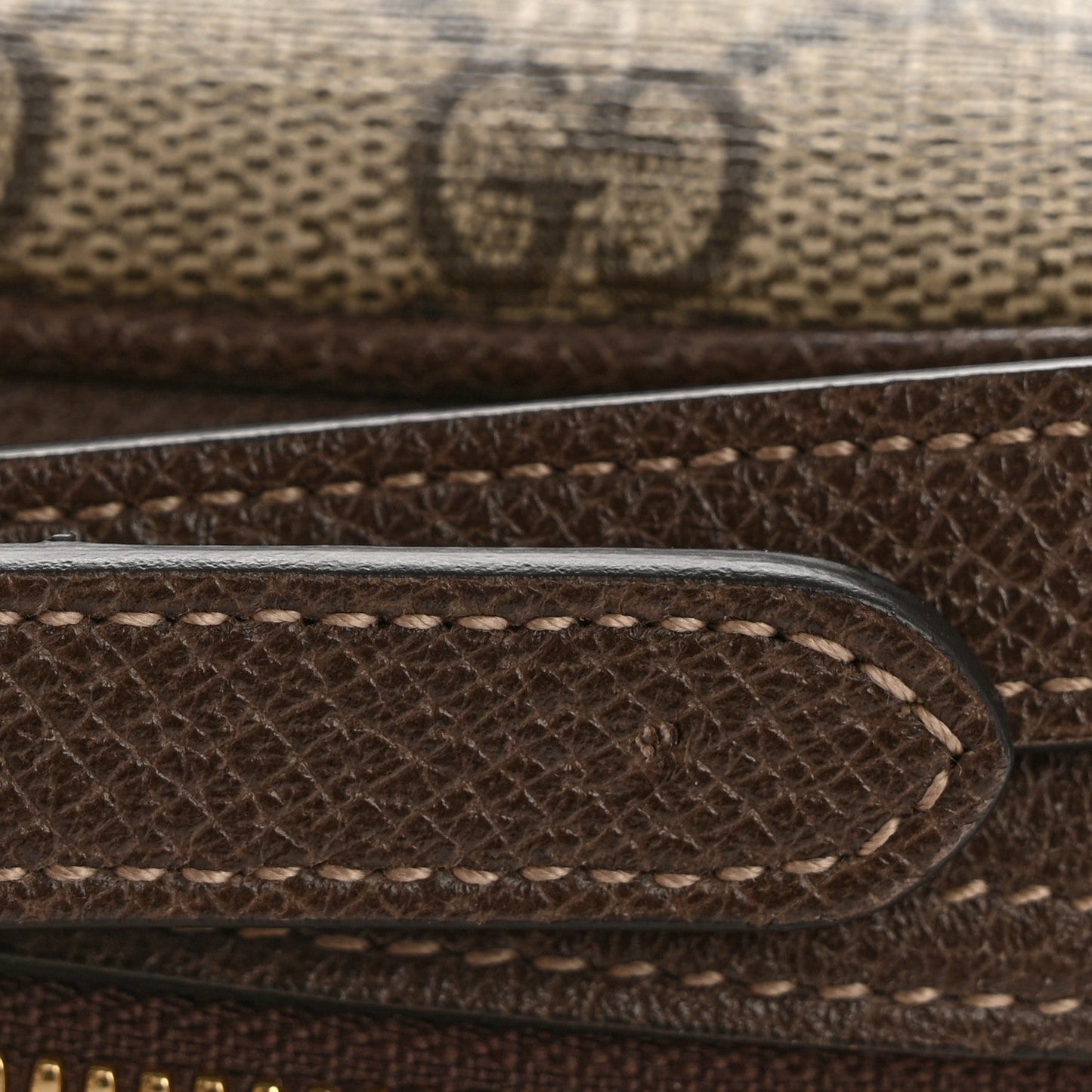 GG Supreme Monogram Web Small Ophidia Shoulder Bag Brown