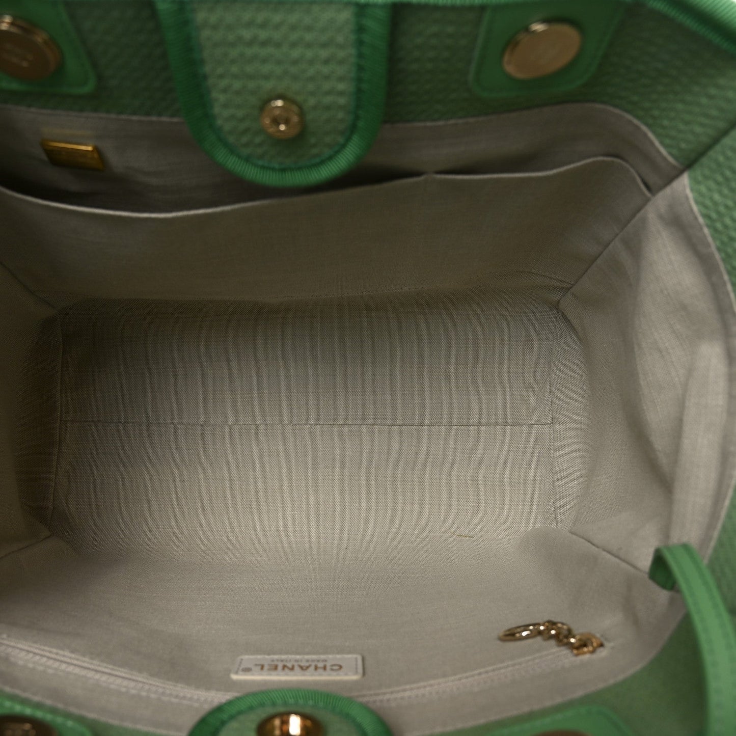 Mixed Fibers Small Deauville Tote Green