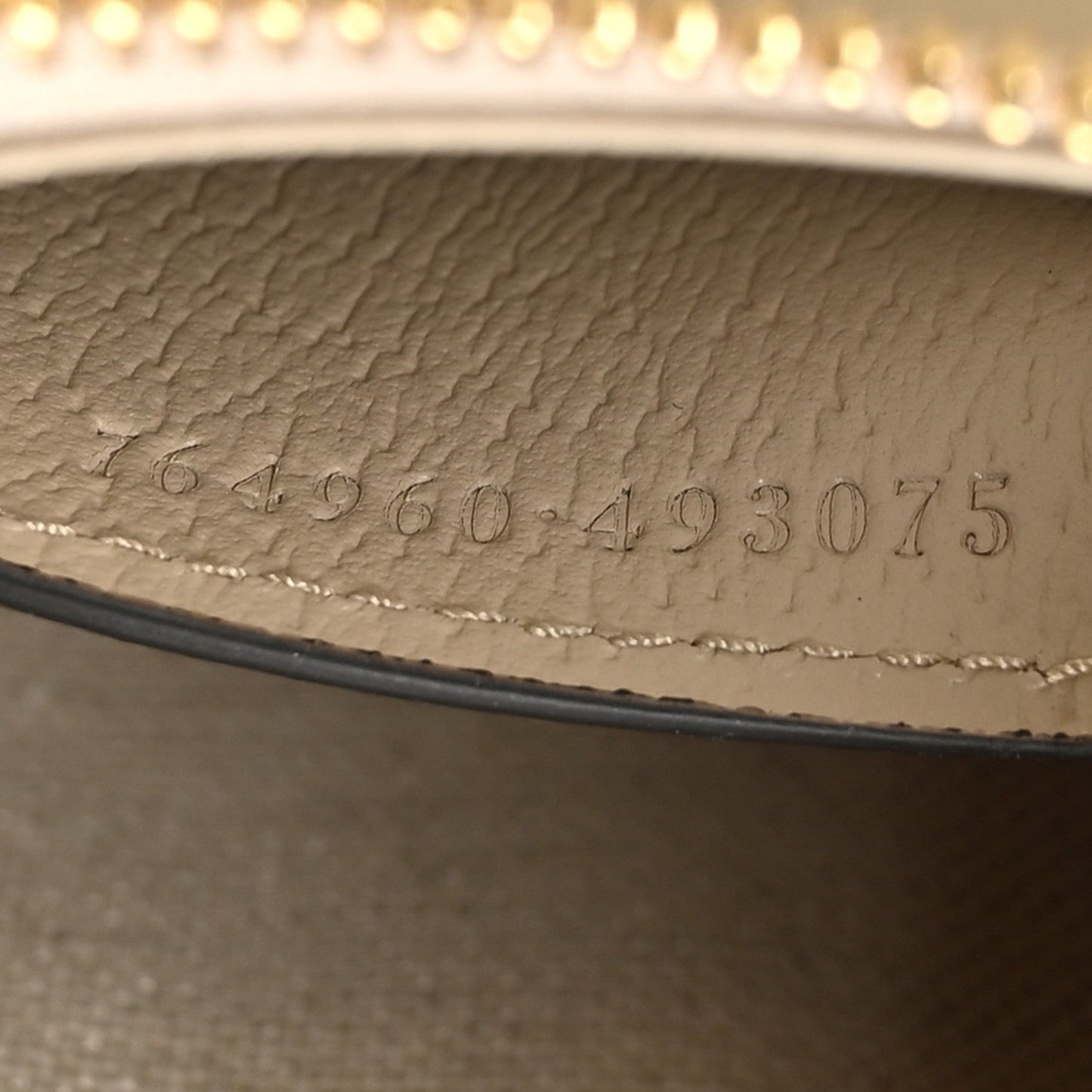 GG Supreme Monogram Textured Dollar Calfskin Web Mini Ophidia GG Handbag Beige Mystic White Oatmeal