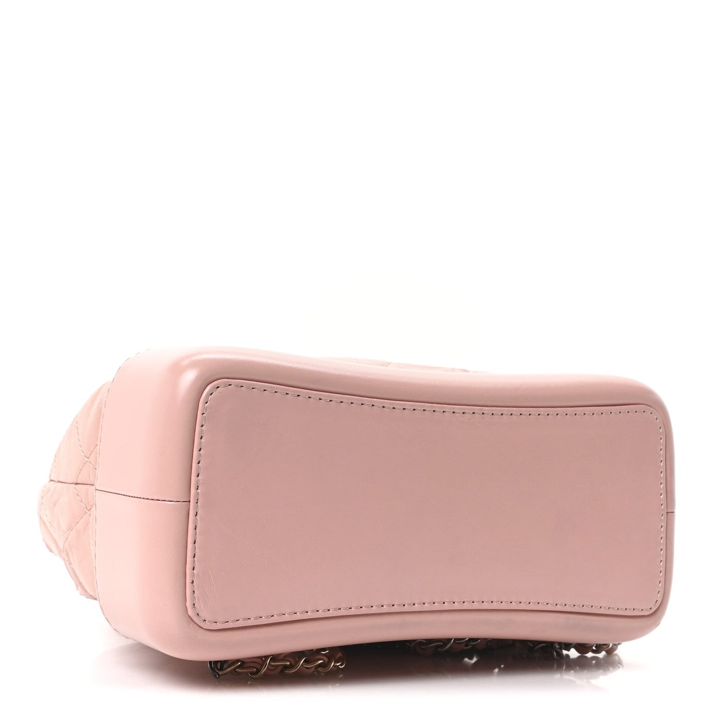 Aged Calfskin Quilted Small Gabrielle Backpack Pink