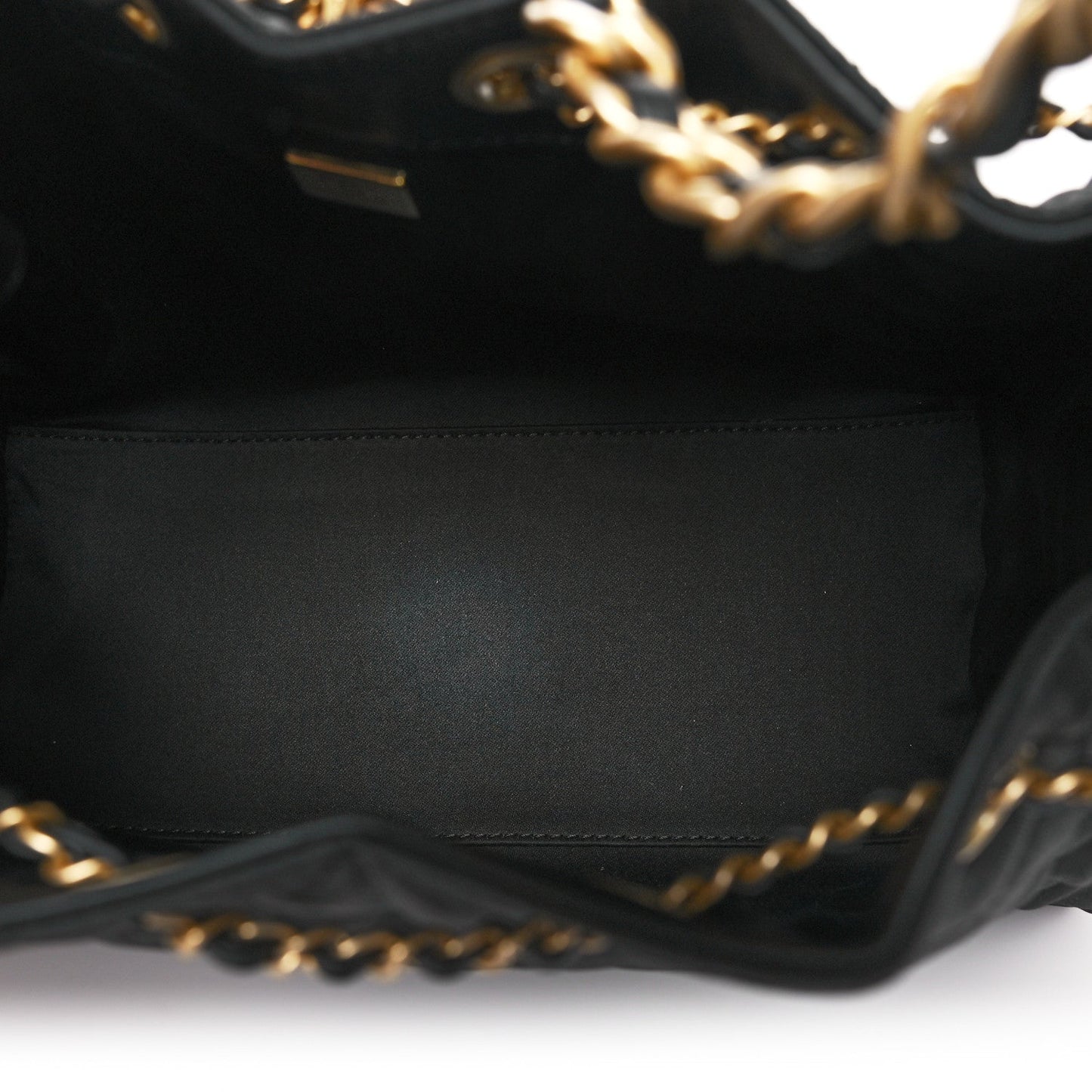 Canvas Quilted Small Chanel 25 Handbag Black