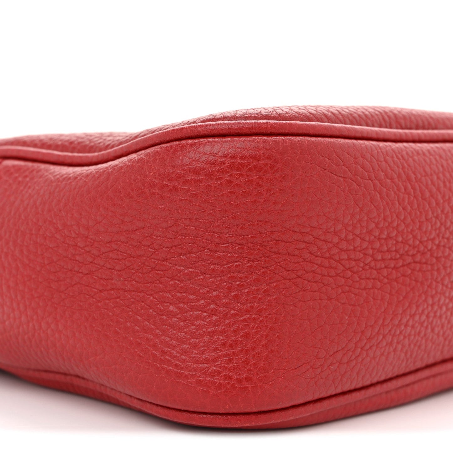 Pebbled Calfskin Small Soho Disco Bag Tabasco Red