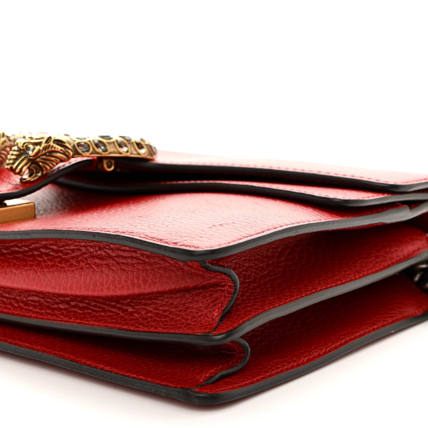 Dollar Calfskin Swarovski Crystal Small Dionysus Shoulder Bag Hibiscus Red