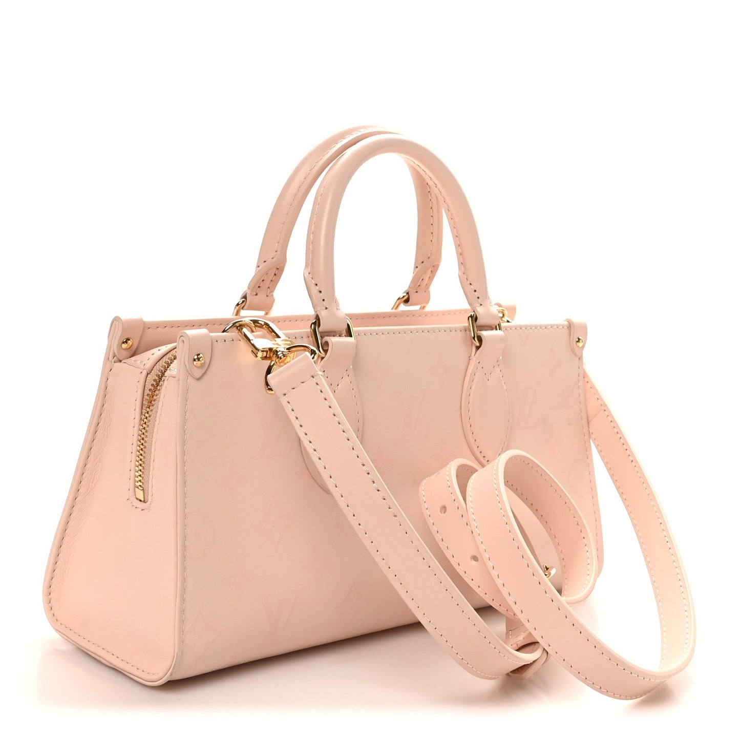 Calfskin OnTheGo East West Pearl Pink