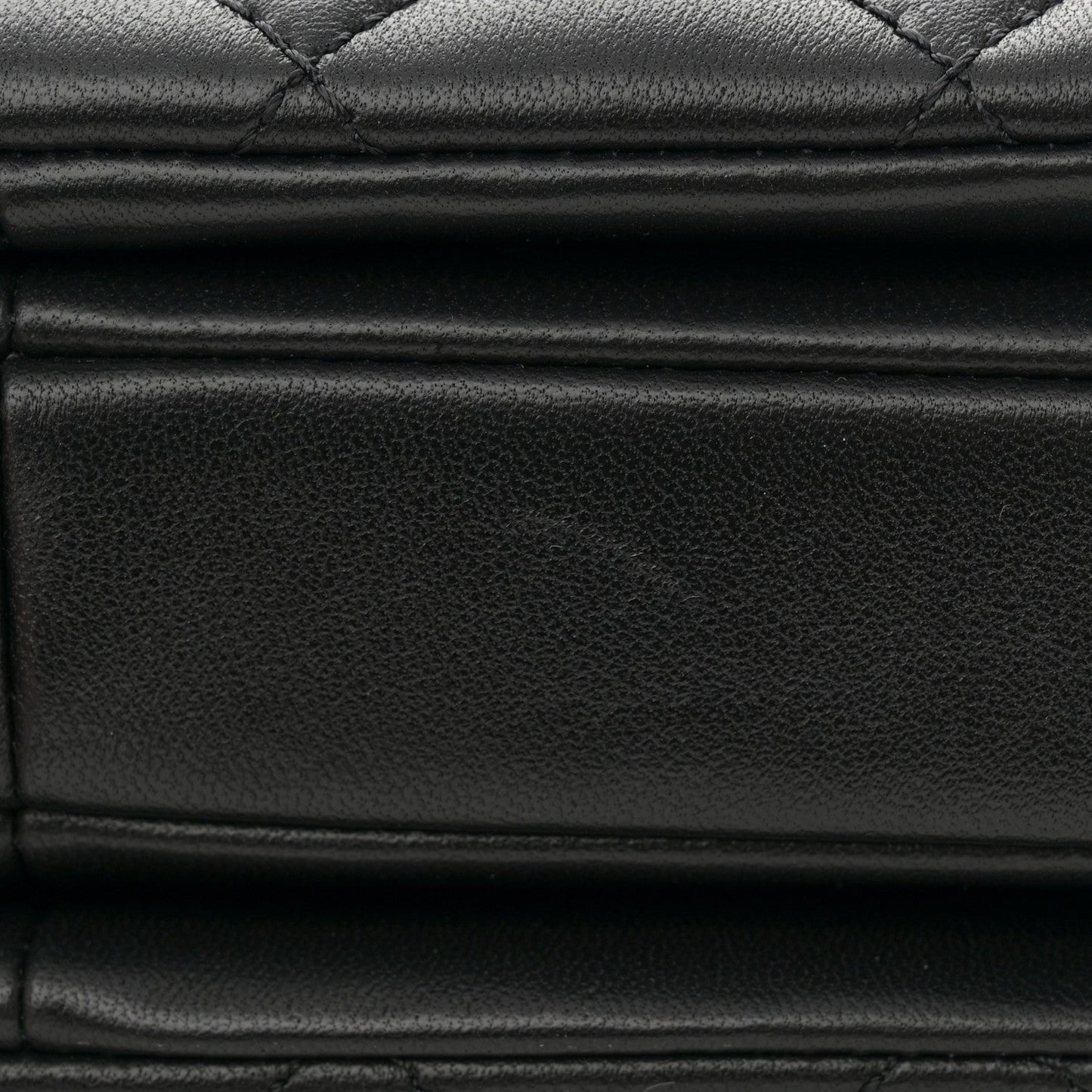 Lambskin Quilted Mini Trendy CC Dual Handle Flap Bag Black