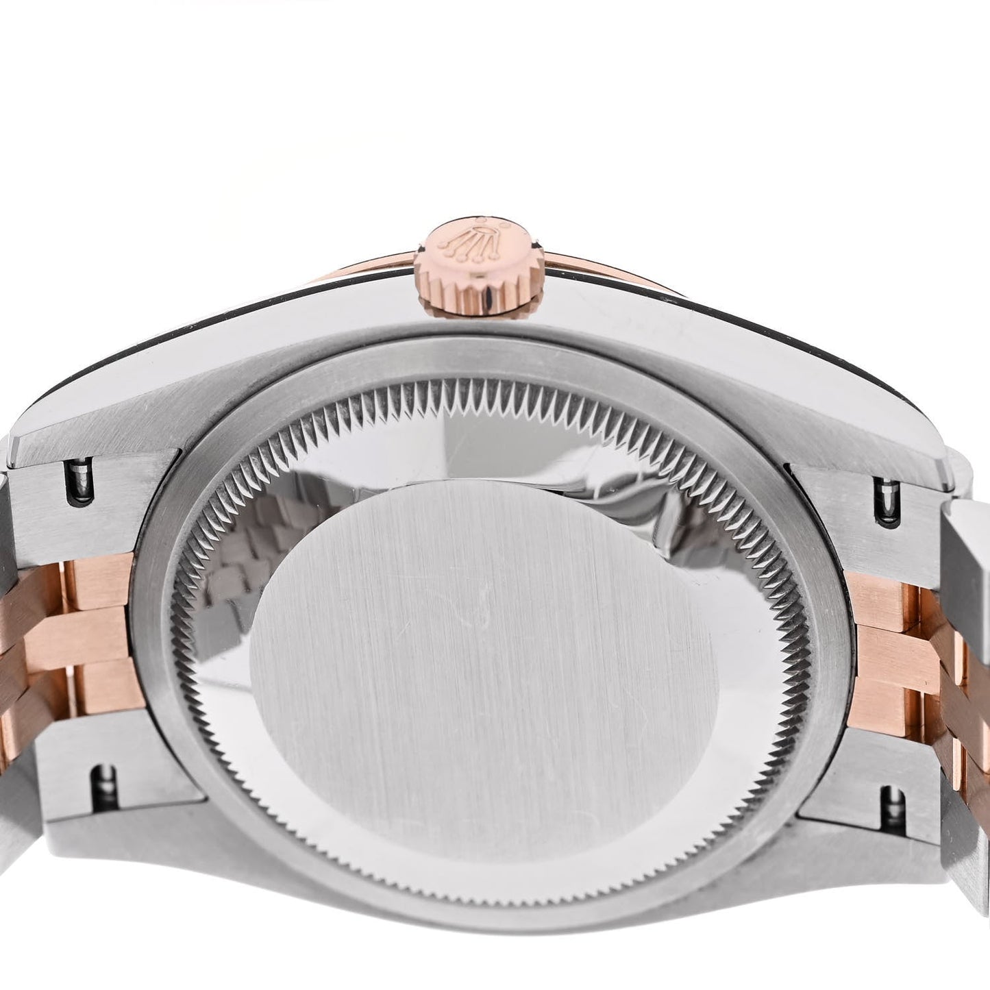 Stainless Steel 18K Everose Gold Diamond 36mm Oyster Perpetual Datejust Watch Slate Roman 126231