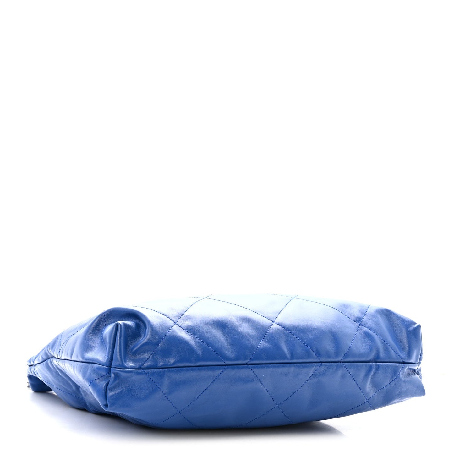 Shiny Calfskin Quilted Chanel 22 Blue