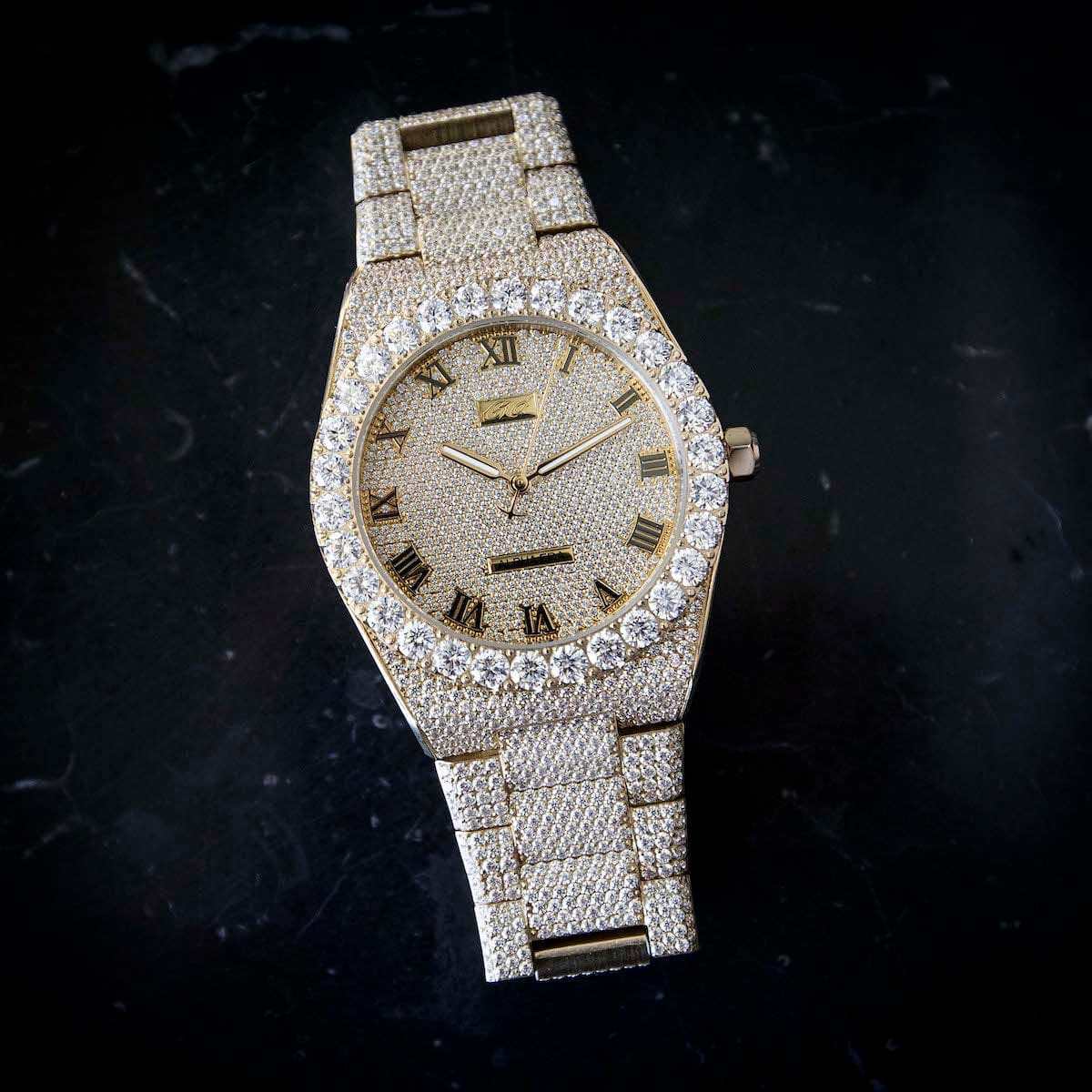 42MM Fully Iced Moissanite Alpha Era? in Gold