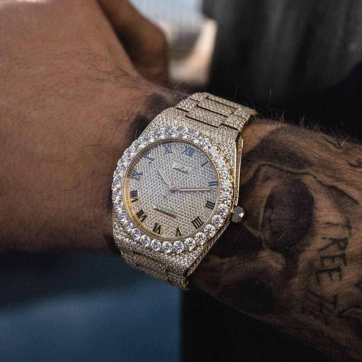 42MM Fully Iced Moissanite Alpha Era? in Gold