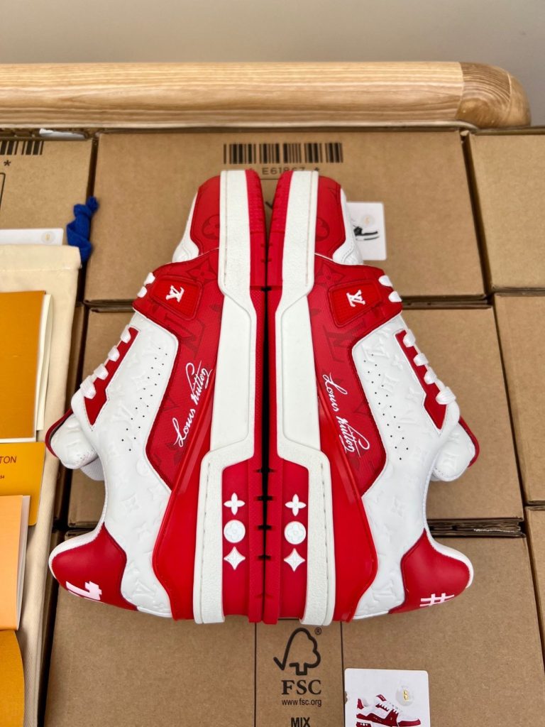 Louis Vuitton LV ¡¯54¡¯ Trainer Red White Sneaker
