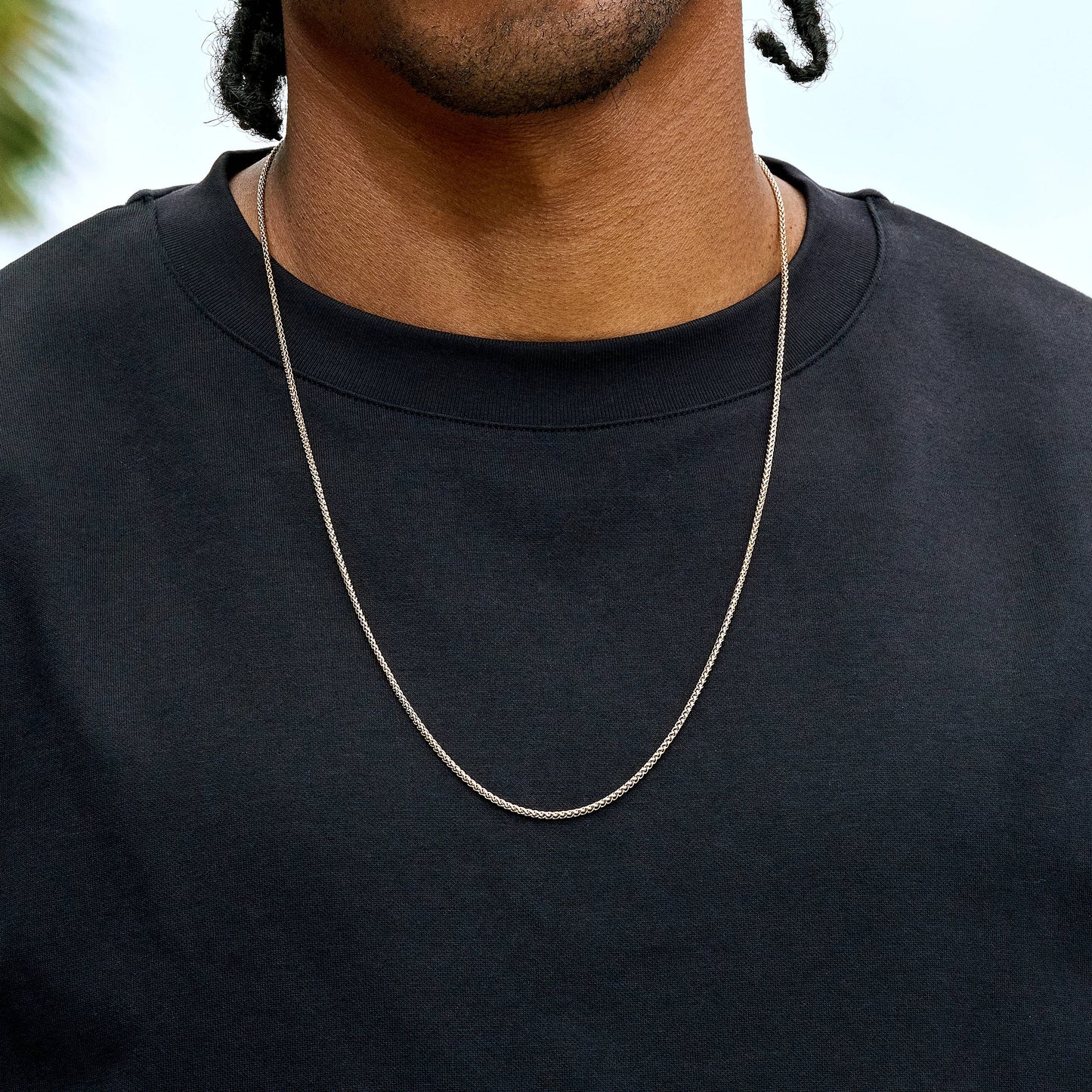 Palm Chain in Rose Gold - 2mm