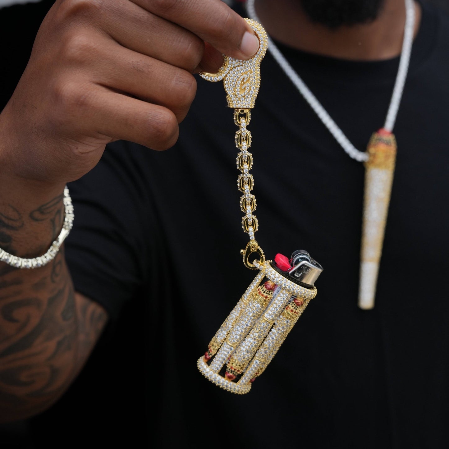 It's Lit Lighter Case Clip On in Yellow Gold